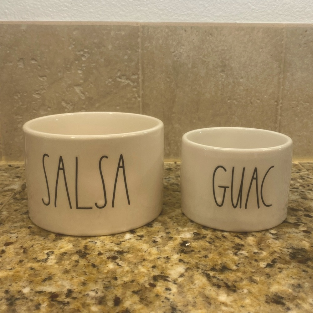 Rae Dunn Salsa and Guacamole Bowls
